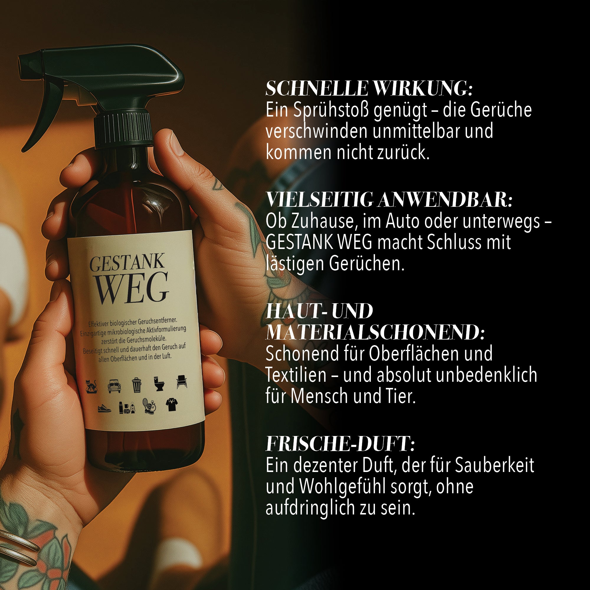 GESTANK WEG! Reisegröße (100ml) GESTANK WEG!